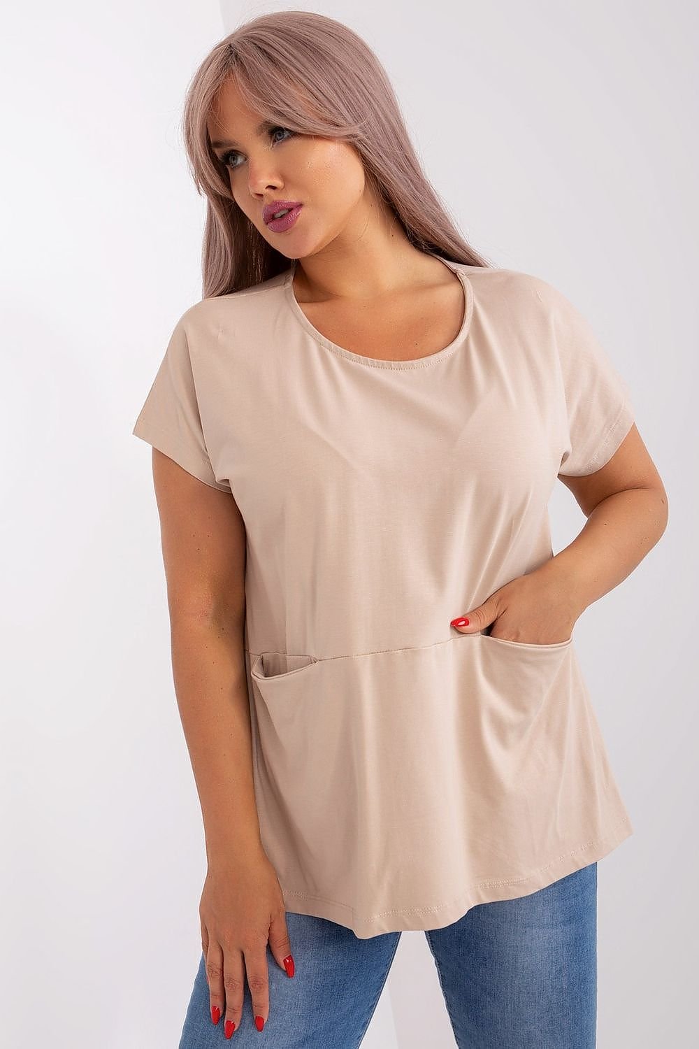 Plus size blouse model 182729